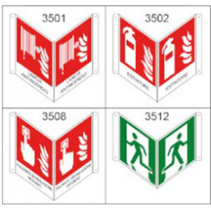 CARTELLO BIFACCIALE SEGNALETICO "IDRANTE" A V