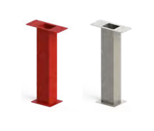 PIANTANA SEZ. RETTANGOLARE  ROSSA A.251/B