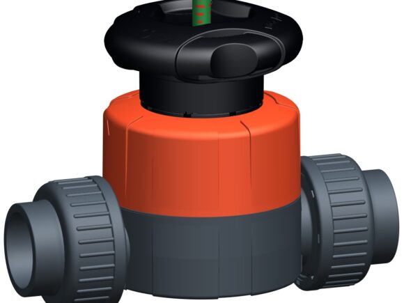 VALVOLA A MEMBRANA TIPO 514 BOCCHETTONE PVC/EPDM