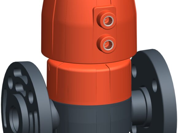 VALVOLA A MEMBRANA TenPlus NC PVC/EPDM FC DIASTAR TEN FLANGIATA