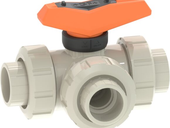 VALVOLA A SFERA 3 VIE 543 T PP/EPDM