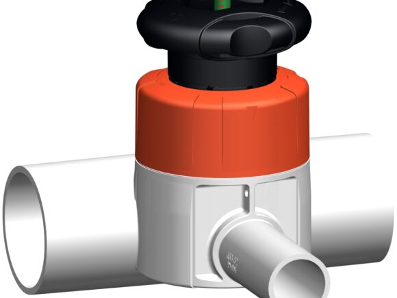 VALVOLA A T PVDF HP/PTFE