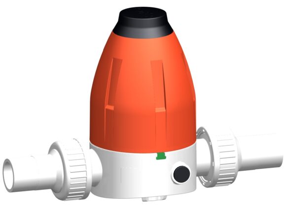 RIDUTTORE DI PRESSIONE 582 PVDF TESTA/TESTA MOBILE