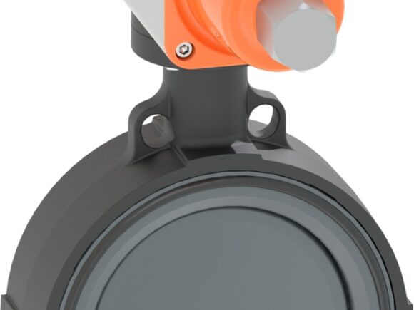 VALVOLA A FARFALLA 240 PVC/EPDM PNEUMATICA NORMALMENTE CHIUSA