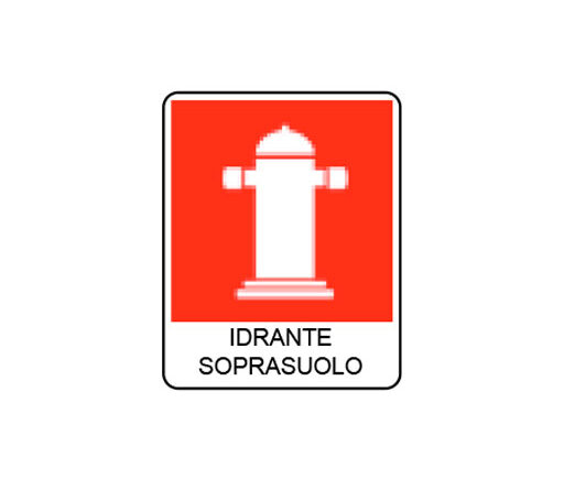 CARTELLO SEGNALATORE IDRANTE SOPRASS.