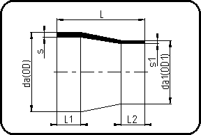 RIDUZIONE CONCENTRICA TESTA/TESTA  PP