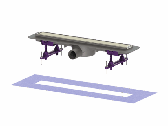 CANALETTA INOX COMPACT SCARICO ORIZZONTALE