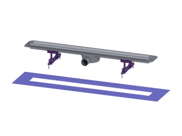 CANALETTA INOX COMPACT SCARICO ORIZZONTALE