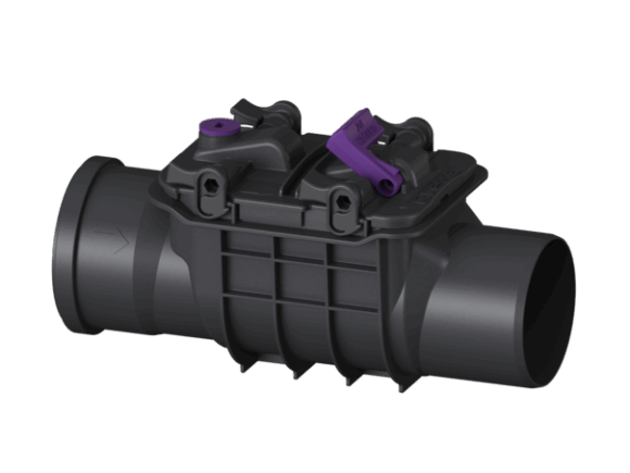 VALVOLA ANTIRIFLUSSO DOPPIA CERNIERA INOX AD ESAURIMENTO