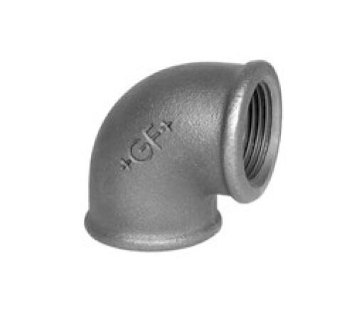 GOMITO 90 GRADI FIGURA 90 ZINCATO CUORE BIANCO