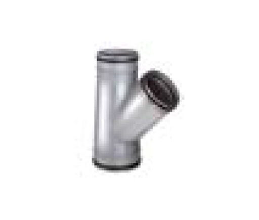 RACCORDO AD Y  ANGOLO 45 GRADI ACCIAIO