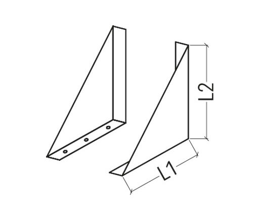 WJR/55 COPPIA MENSOLE RAME