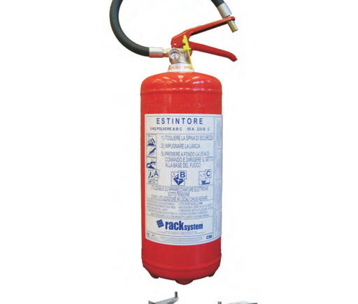 ESTINTORE PORTATILE A POLVERE KG.6 UNI/EN 3/7 55A 233 BC